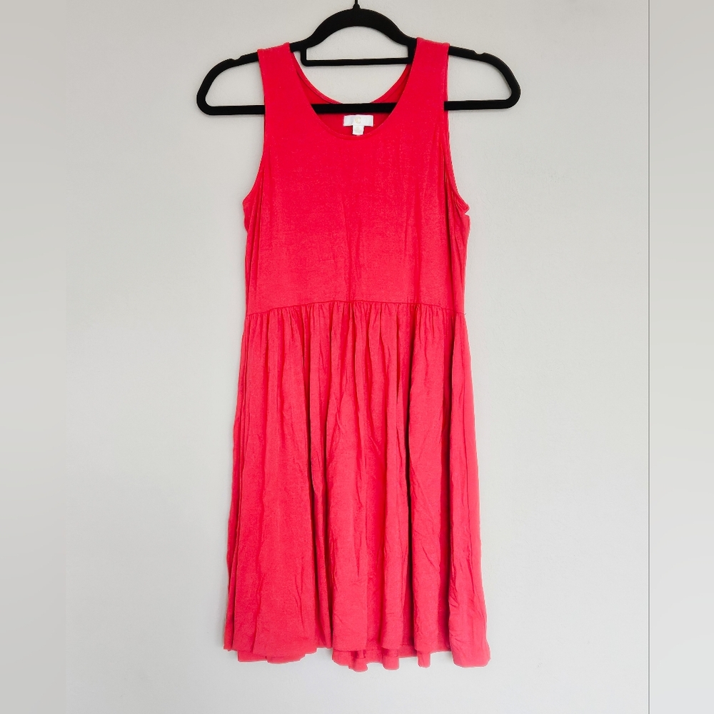 C Vibrant Coral Mini Dress